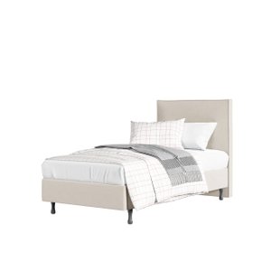 Cama Solteiro One C/ Cabeceira Moderna Estável e Confortável:bege