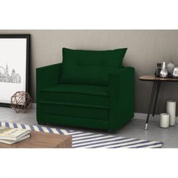 Poltrona Cama Londres Suede Verde D'monegatto - 2