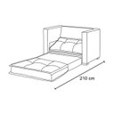 Ver imagem 5 de Poltrona Cama Londres Suede Bege D'monegatto