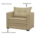 Ver imagem 6 de Poltrona Cama Londres Suede Bege D'monegatto
