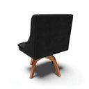 Ver imagem 6 de Kit 10 Cadeiras de Jantar Liz Suede Preto Base Giratória de Madeira MM30 - D’Rossi