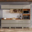 Ver imagem 3 de Cozinha Modulada Proença 5 Peças Torre Quente Nogueira Nude Prime Tx - Demartez