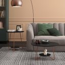 Ver imagem 2 de Conjunto Mesa de Centro/apoio Liz Preta Sala Ej Móveis