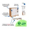 Cômoda Infantil Uli Peroba em 100% Mdf Branco com Amêndoa Branco Amêndoa - 5