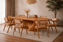 Ver imagem 1 de Sala de Jantar 2x1 e 8 Cadeiras Corino Opala- Sala Nobre