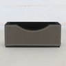 Porta Cartão de Visita de Mesa Couro Sintético Cor Grafite - 3