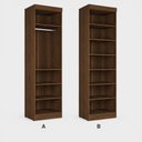 Ver imagem 7 de Sapateira Armário Vertical Reflecta Thor com LED Multiuso - Jequitibá