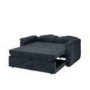 Ver imagem 6 de Sofá Cama 2 Lugares Casal 1,60 Mts Loft Tiffany Matrix Cor:loft Carbono Chumbo