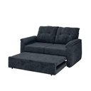 Ver imagem 5 de Sofá Cama 2 Lugares Casal 1,60 Mts Loft Tiffany Matrix Cor:loft Carbono Chumbo