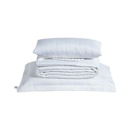 Kit Cobre Leito Solteiro Bordado Urbany Hipercal 400 Fios Branco - 5