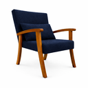 Ver imagem 4 de Kit 2 Poltrona Jade Boucle Almofada Estofada Sala de Estar Moderna Decorativa:azul
