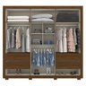 Guarda-Roupa Casal 6 Portas Garden D246 Castanho Hp Henn - 3