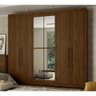 Guarda-Roupa Casal 6 Portas Garden D246 Castanho Hp Henn - 1