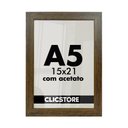 Ver imagem 3 de Kit 3 Porta Retrato 15x21 A5 Acetato Fotos Moldura Aparador Decoração Quadro:tabaco