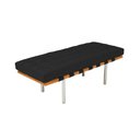 Ver imagem 1 de Banco Capri Barcelona 1,50m Suede Preto