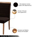 Ver imagem 2 de Kit 8 Cadeiras Decorativas Sala de Jantar Luxo Sueli Facto Marrom - Mozzelar