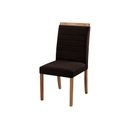 Ver imagem 4 de Kit 8 Cadeiras Decorativas Sala de Jantar Luxo Sueli Facto Marrom - Mozzelar