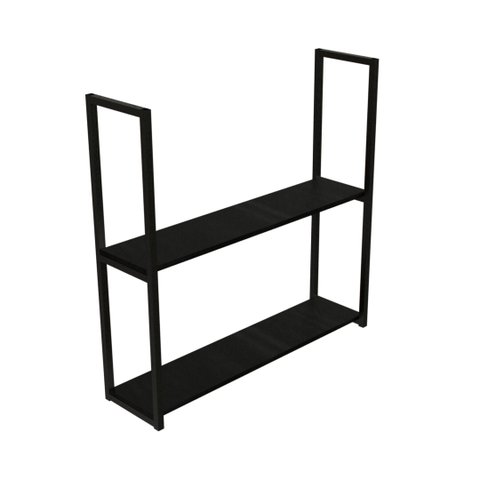 PRATELEIRA INDUSTRIAL PRETO 02 PRATELEIRA 90X20 - BRASFORMA