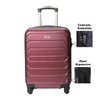 Mala de Viagem Média Expansível em ABS IsiWay New York, Cadeado Embutido, Rodas Giro 360º Vinho - 2