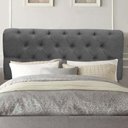 Ver imagem 1 de Painel Estofada Paris 140cm Casal para Cama Box Quarto Linho Cinza - Gat Magazine