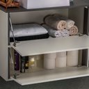 Ver imagem 4 de Gabinete e Espelheira 60cm Inspira Design Branco/Chumbo