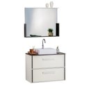 Ver imagem 6 de Gabinete e Espelheira 60cm Inspira Design Branco/Chumbo