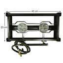 Ver imagem 4 de Fogareiro Gás 2 Bocas Semi Industrial Alta Pressão com Chapa Estilofer P003