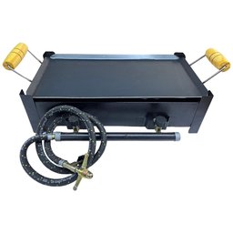 Fogareiro Gás 2 Bocas Semi Industrial Alta Pressão com Chapa Estilofer P003 - 2