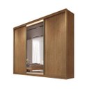 Ver imagem 2 de Guarda Roupa Casal com 1 Porta Espelhada 8 Gavetas - Diamond-Cumaru - Móveis Novo Horizonte