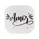 Ver imagem 1 de Suporte Decorativo de madeira Amor Branco 6x6x5 cm - D’Rossi