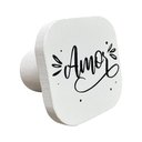Ver imagem 3 de Suporte Decorativo de madeira Amor Branco 6x6x5 cm - D’Rossi