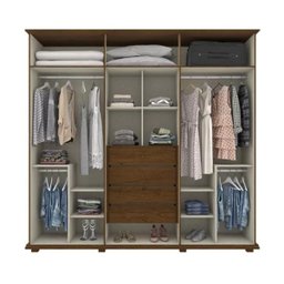 Quarto Completo Atlas D241/708/602 Castanho HP Henn - 6