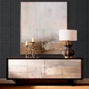 Ver imagem 1 de Papel de Parede Madeira Ripada Boiserie Soft - Várias Cores - Chumbo