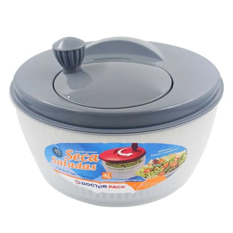 Centrífuga de Salada Manual Prática 4L para Cozinha e Hortaliças