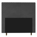 Ver imagem 1 de Cabeceira Cama Box Casal King Size Lisboa 195cm Cinza