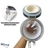 Pote Vidro Porta Mantimentos Alimentos Tampa Hermética Preta a Vácuo Organizador 22cm 1500ml Wincy - 3