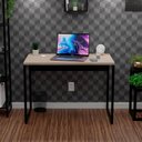 Ver imagem 3 de Mesa Escritório Escrivaninha Office Estudo Industrial 90cm - Dubai/preto