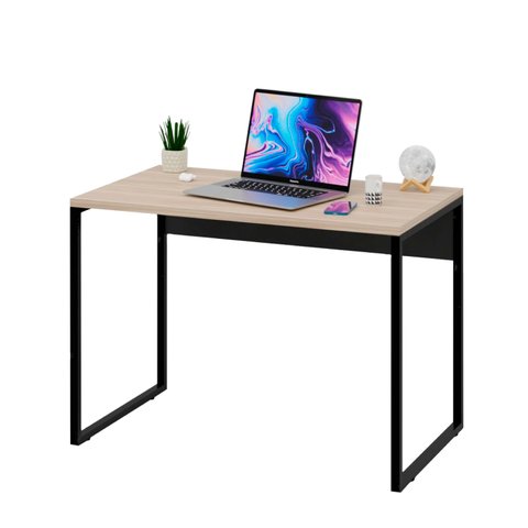Mesa Escritório Escrivaninha Office Estudo Industrial 90cm - Dubai/preto