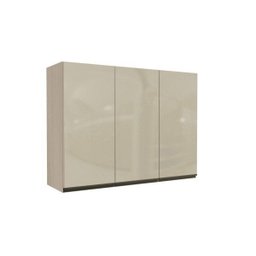 Armário Aéreo de Cozinha 3 Portas com Vidro 120cm Maxxi Kappesberg - 1 Armário Aéreo de Cozinha 3 Portas com Vidro 120cm Maxxi Kappesberg - 1