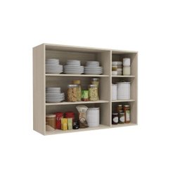 Armário Aéreo de Cozinha 3 Portas com Vidro 120cm Maxxi Kappesberg - 2 Armário Aéreo de Cozinha 3 Portas com Vidro 120cm Maxxi Kappesberg - 2