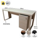 Ver imagem 5 de Mesa Escrivaninha Industrial 1,90m com Gaveteiro e Pés Metal Cor:cinza Claro