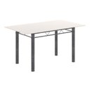Ver imagem 4 de Conjunto de Mesa Tubular com 6 Cadeiras Lara Prata/Bege