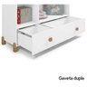 Guarda-roupa Infantil 3 Portas Melody Branco Móveis Estrela - 3