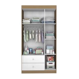 Guarda-roupa e Cômoda Infantil Xodo Branco Almendra Móveis Estrela - 3