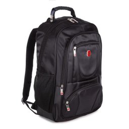 Mochila para Notebook Executiva Reforçada com Cabo de Aço em Nylon Swissland Lira Preta - 2 Mochila para Notebook Executiva Reforçada com Cabo de Aço em Nylon Swissland Lira Preta - 2