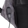 Mochila Anti Furto para Notebook SWISSLAND - Impermeável USB Antifurto V - Cinza - 3