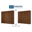 Ver imagem 3 de Guarda Roupa Casal 6 Portas 4 Ripadas e 8 Gavetas Grécia Cacau - Conquista