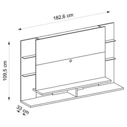 Painel para TV 52 Polegadas Dominio Branco - 2