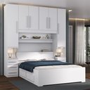 Ver imagem 1 de Guarda Roupa de Casal com Cama Embutida 1220 Branco