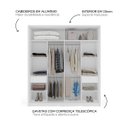 Ver imagem 5 de Guarda Roupa Solteiro 2 Portas 180cm Madri Politorno Móveis